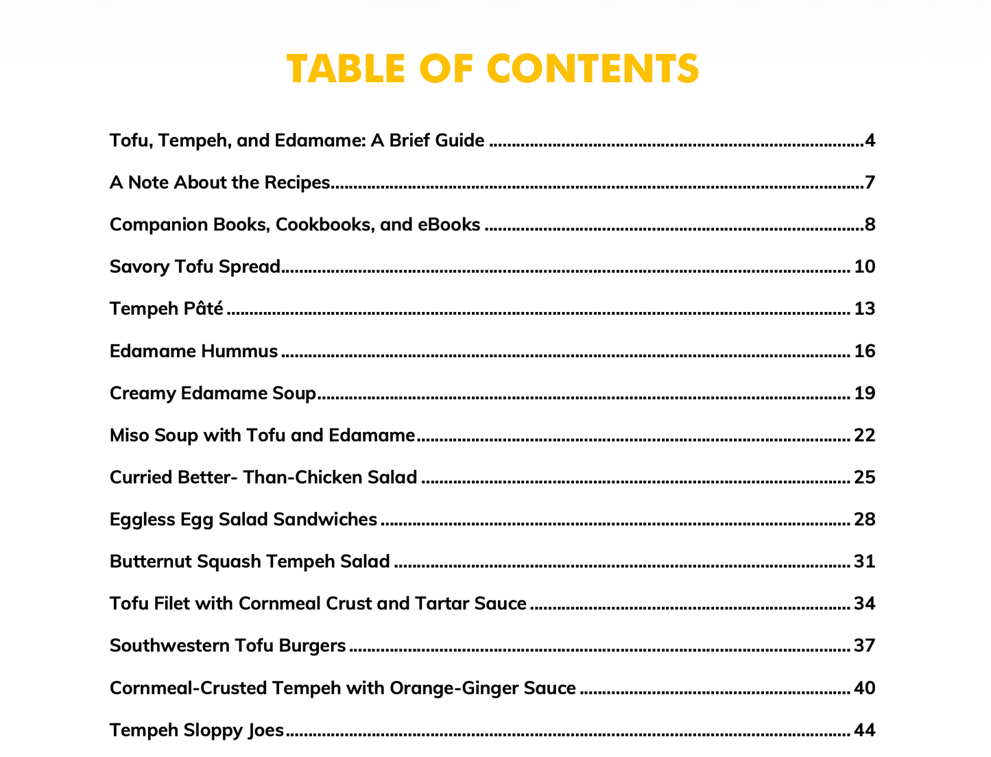 NEW!! HIGH-PROTEIN TOFU, TEMPEH, AND EDAMAME (RECIPE E-BOOK)