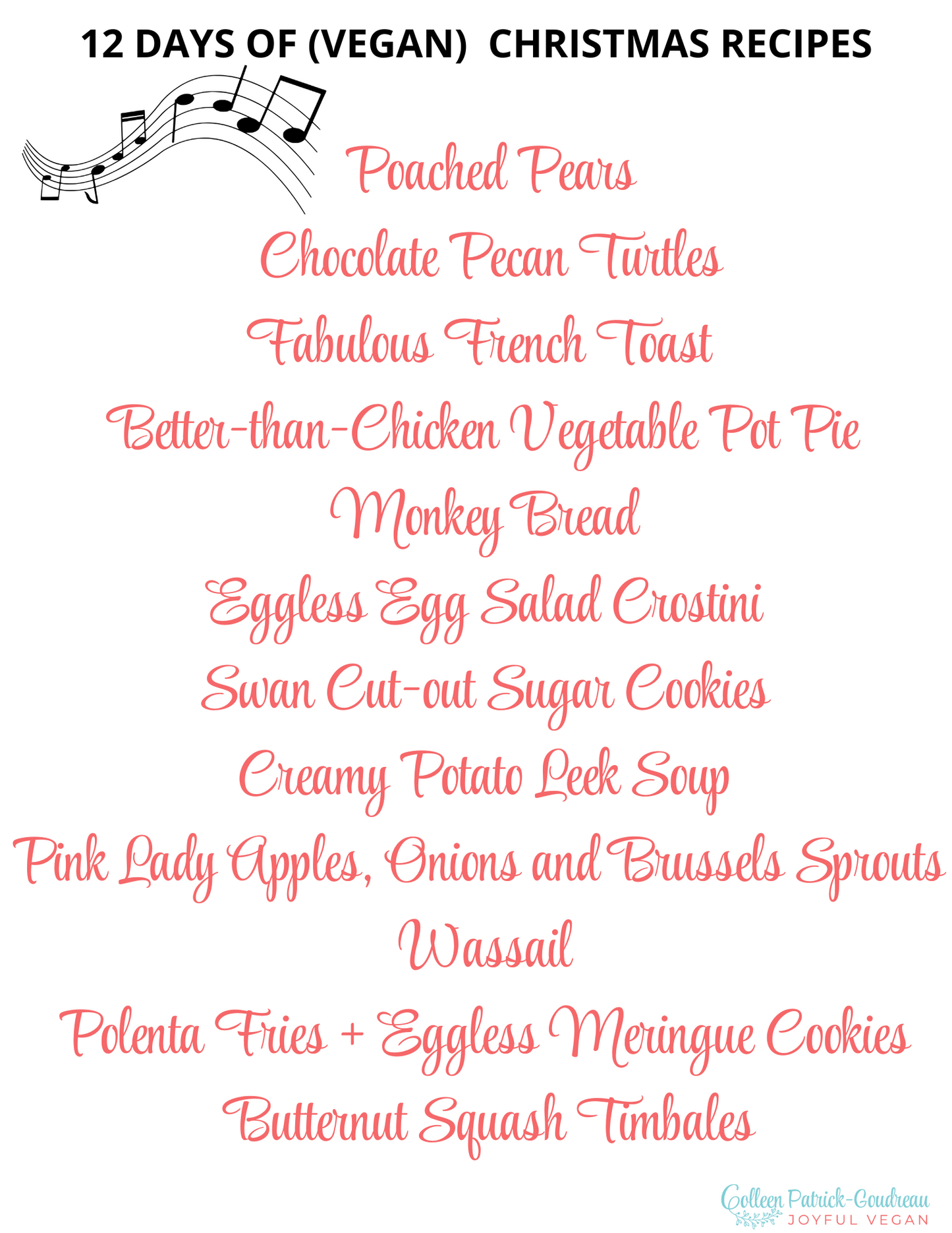 12 DAYS OF CHRISTMAS (RECIPE BUNDLE)