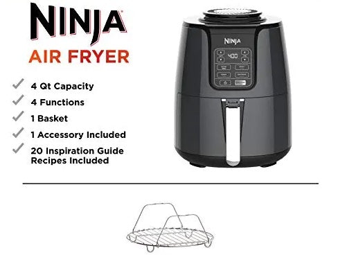 Ninja Air Fryer 4 QT - WHITE (AF101), 4QT 